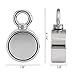 Uolor Double Side Round Neodymium Fishing Magnet, Combined 660 LBS Pulling Force Ultra Strong Neodymium Magnet with Eyebolt for Magnet Fishing and Retrieving in River - 2.36