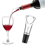 VinOrama Red Wine Aerator - Drop Stop Air Spout Pourer - Bar Wine Accessory - With Carry Pouch