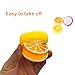 ESSENSON 28 0 Magic Crystal Slime Putty Toy Soft Rubber Fruit Slime for Kids, Students, Birthday, Party - 6 Pack with 2 Straws