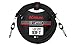 KIRLIN Cable LGI-201-10/BK 10-Feet Straight 1/4-Inch Plugs LightGear Instrument Cable with Black PVC Jacket