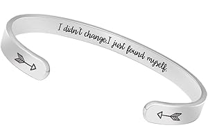 Btysun Bracelets for Women Mothers Day Bracelet Gifts from Daughter Inspirational Gifts for Women Graduation Gifts for Her Motivational Birthday Cuff Bangle Friendship Personalized Mantra Jewelry…