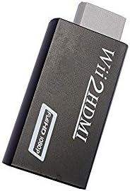 Wii to HDMI Adapter Converter,Supports 1080P 720P 3.5mm Audio Video Output - Supports All Wii Display Modes,Black