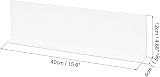 sourcing map L Type Shelf Dividers 40x4x12cm Pack of 4 Clear PVC view 2