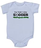 MyLullabug Unisex-baby I'm Told I Like Soccer & Shirt