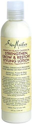 Shea Moisture Jamaican Black Castor Oil Strengthen, Grow and Restore Styling Lotion 8 Oz (2 Pack)