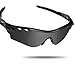 Fiskr Polarized Lenses Replacement for Oakley RadarLock Path Vented(OO9181) Sunglasses with Impact Resistance, UV Rays Protection and Multifunctional Protection (Stealth Black & Bronze Brown)