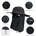Asy Outdoor Sun Hat UPF 50 Protection Boonie Waterproof Fishing Cap for Men & Women Face Cover Summer Removable Mesh Neck Face Flap Hat