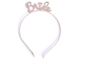 Bride Rhinestone Headband Bachelorette Party Headbands Bride to Be Crown for Bachelorette Party Supplies Decorations for Brid