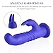 Utimi Rabbit Vibrators Rotatable G-spot Massager Clitoral Stimulator Rechargeable with 3 Motors 10 Vibration Modes for Women