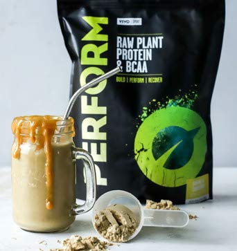 Vivo-Life-Perform-Raw-Vegan-Protein-Powder-Pea-Hemp-Blend-with-BCAA-Gluten-Soy-Free-Shake-Banana-Cinnamon-L