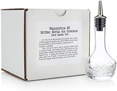 Prescription #2 Bitters Bottle for Cocktails (with Dasher Top)