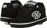 Heelys Boys' Motion Plus Sneaker, Black/White, 5 M US Big Kid