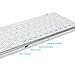Rii BT09 Ultra Slim Portable Wireless Bluetooth Keyboard for Windows Devices ipad Mini iPhone MacBook Pro Tablets PC Android Tablets Samsung Smart TV Box(White)