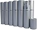 DropperStop 10ml Aluminum Silver Color Travel Sprayer (6-pack)