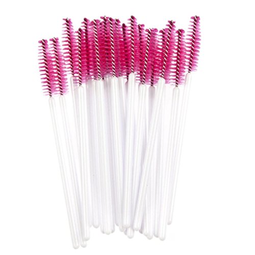 image for Hot ! Ninasill 50pcs Disposble Eyelash Brush Mascara Wands Makeup Cosm