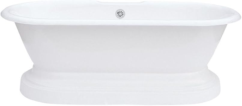 Elizabethan Classics Ecdupl0hole Cast Iron Dual Tub On Plinth With