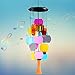 DateDirect Outdoor Wind Chime Colorful Stained Glass Wind Chime, 26