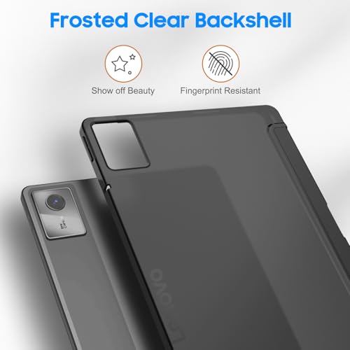 Fintie Funda para Lenovo Idea Tab de 11 pulgadas 2025 (TB-336ZU/TB-336FU) - Funda ultrafina con parte trasera translúcida con función de encendido y apagado automático
