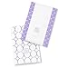 SwaddleDesigns Baby Burpies, Set of 2 Cotton Burp Cloths, Lavender Mod Circles