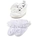 OOSAKU Baby Girls Shoes Wedding Party Slipper (0-3 Months, White A)