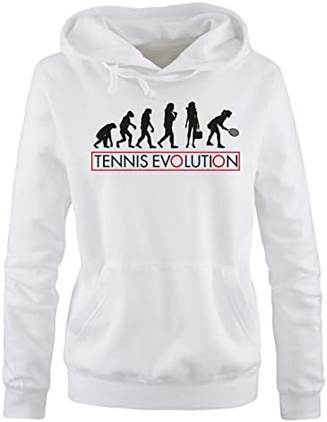 Comedy Shirts - Tennis Evolution II - Women Hoodie - Size S-XL
