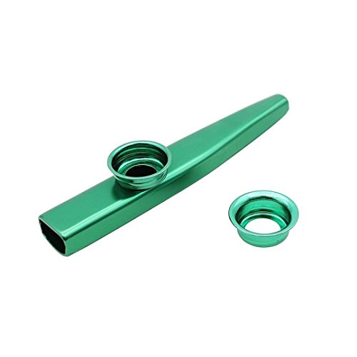 Botrong Metal Kazoos Musical Instruments Flutes for Kids,Guitar, Ukulele, Violin, Piano Keyboard (Green)