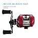 Piscifun Kylin Baitcasting Fishing Reel Left Handed Magnetic Brake System Saltwater Baitcaster Reels with Aluminum Frame Good for Casting Rod and Braided Mono Fishing Line