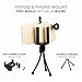 iPhone Lens 4 in 1 Magnetic Kit FishEye 180 Degree & 0.67 Wide Angle & Telephoto Zoom In 2x & Macro for iPhone 6 6+ 6S 5C/S 5 Android SmartPhones + With Free Bonus Tripod & Soft Microfiber Cloth
