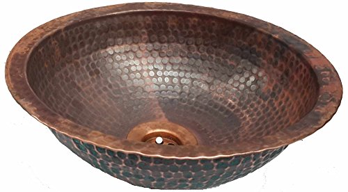 Egypt gift shops Handmade Dome Double Finish Fire Patina Oxidized VERY SMALL Narrow Places Vanity Innovative Copper Bath Sink House Remodel