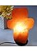 JIC Gem Himalayan Salt Rock Lamp Cross Shaped Large 7-9 Lbs Hand Carved Salt Lamp with Dimmer Switch and Bulbs
