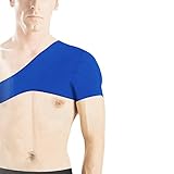 uxcell Men Sports Protect Blue Elastic Neoprene Single Shoulder Brace Support