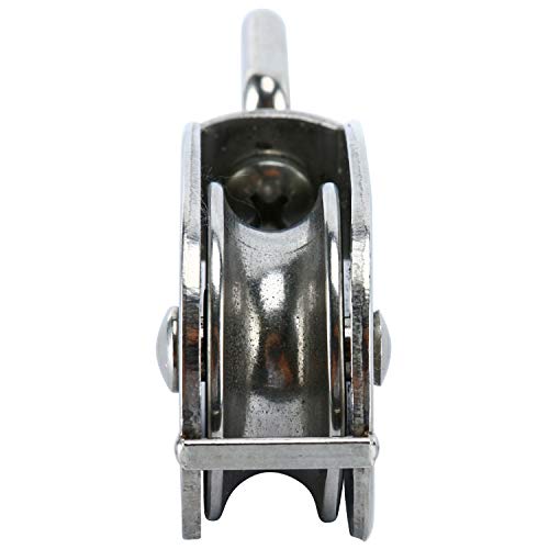 image for DasMarine 2 Pack Single Pulley Block in 304 Stainless Steel Crane Swiv