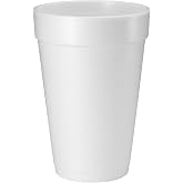 DART 16oz Foam Cups, Case of 500ct, 16J165