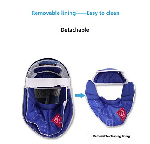 Ouxiong Fencing Mask - Fencing Gear - Suitable for Foil/Sabre/Epee Competitions and Training - CE 350N International Certification/Fencing Sport/Fencing Protective Gear (Black-Detachable,X-Large)