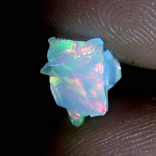 LARA GEMS STONES AND JEWELLERS 01.55Cts Natural A+++ Amazing Mulit Fire Ethiopian Welo Opal Rough Loose Gemstone