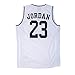 Nike Jordan Boys Youth Classic Mesh Jersey Shirt (M(10-12YRS), White/Black)