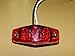 (1) LED Light 2 Diode Red 1x2.5 Surface Mount Clearance Side Marker Trailer
