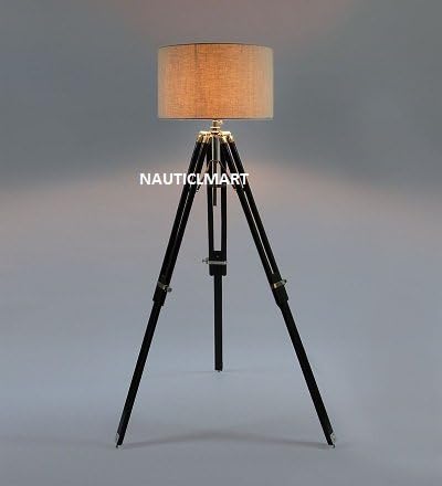 teal tripod floor lamp