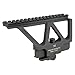 Midwest Industries AK Railed Scope Mount with American Defense Throw Lever, Black
