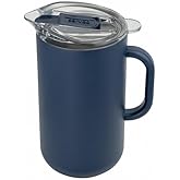 Served Premium Insulated Pitcher (2L/66oz) - Double Walled, Copper Lined Stainless Steel Pitcher with Lid - Vacuum Insulated Carafe for Hot Coffee, Tea, Iced Drinks, Water, Cocktails, and More