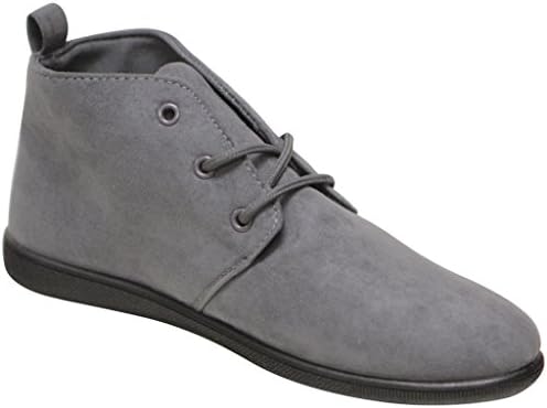 Refresh Scala-02 Women's Round Toe Lace up Classic Suede Oxford Flats