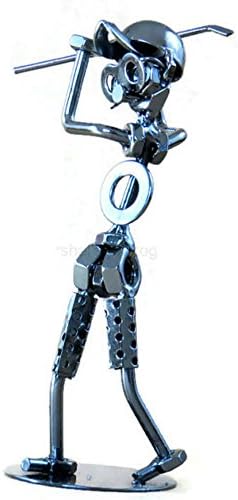 Golf Player Gifts - Metal 7.5 Inches Collectible Golf Player Statue Figurine Sculpture