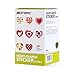 Heart Stickers Valentine Stickers for Kids, 3 Rolls Adhersive Stickers with 20 Different Designs for Valentine's Day - 300 Pack