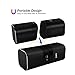 AURTEC Portable Bluetooth Speakers, True Wireless Stereo Outdoor Dual Audio with Strong Bass and Powerful Volume, Bluetooth 4.2, Handsfree Calling for Phone, Echo, Android and More-Black