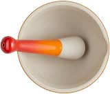 Le Creuset Mortar & Pestle Flame 300 ml Stoneware 11.5x11.5x7.1 cm view 4