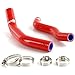 Gplus Silicone Radiator Coolant Hose Kit Clamps Compatible With Suzuki LTZ400 LTZ 400 Red