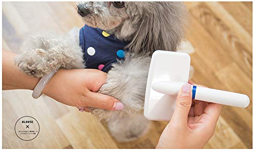 Nuheby Dog Hair Brush De-Shedding Tool Slicker Brush for Pet Grooming (5.3\'\' x 4\'\')