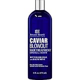 BOTANIC HEARTH Caviar Corrective Blowout Hair Treatment - Keratin Enriched Heat Activated Anti Frizz Smoothing Formula - 8 fl oz