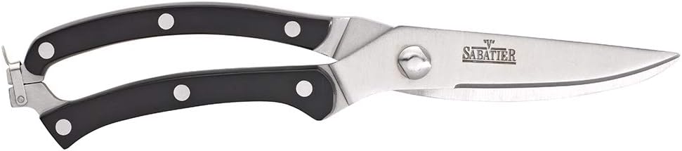 Richardson Sheffield R07000P294654 V Sabatier Kitchen Shears, Black, 8.5 x 2.5 x 37.5 cm