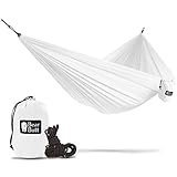 Bear Butt Double Parachute Hammock - You Want Some Hammocks? Then You Need Our Camping Hammock - 2 yr Company On Amazon - The Reviews Say It All - Grab One While They Are Hot (White / White)